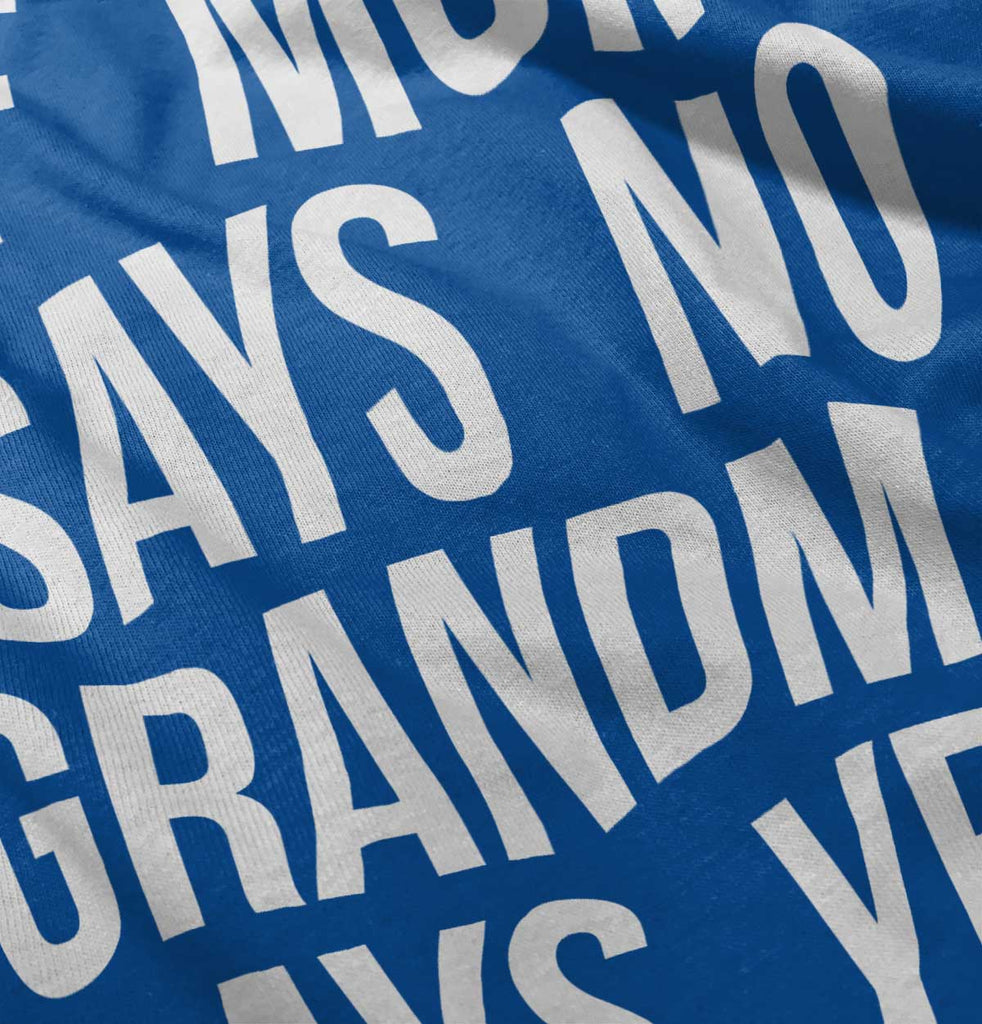 Grandma Says Yes Romper Bodysuit-Direct To Garment Print-Brisco Baby