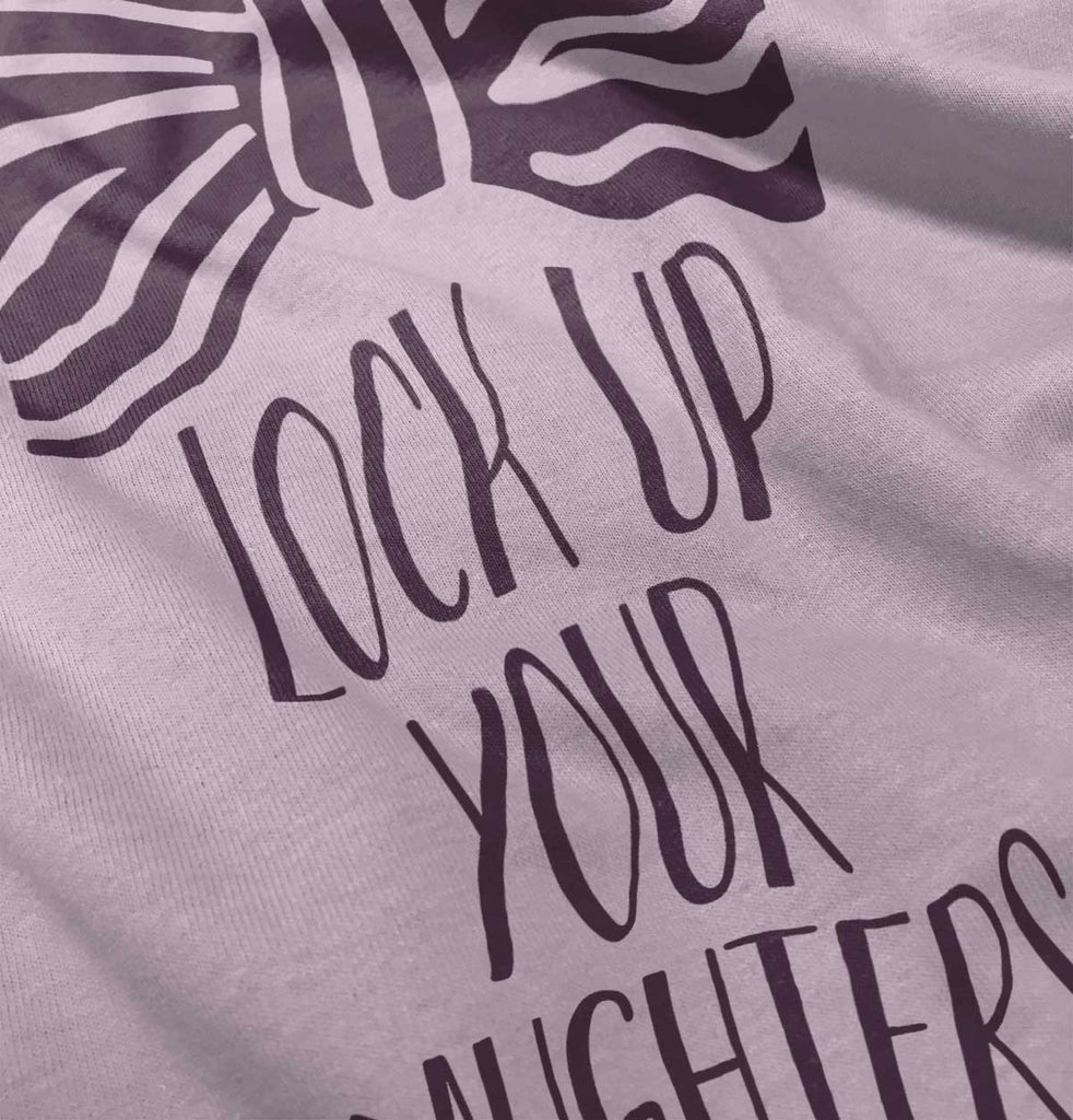 Lock Up Your Daughters Infant Toddler T Shirt-Direct To Garment Print-Brisco Baby