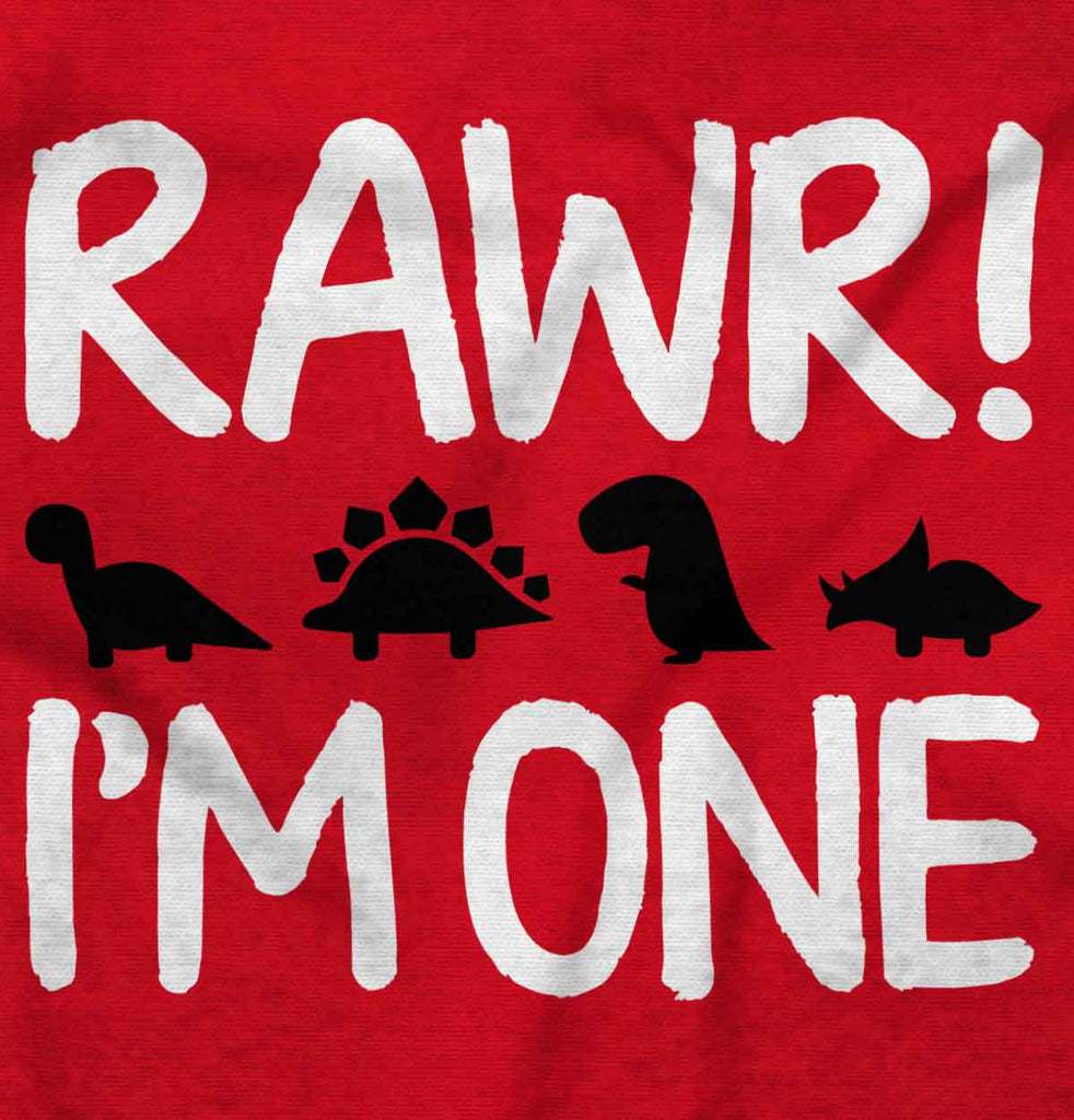 Rawr I'm One Infant Toddler T Shirt-Direct To Garment Print-Brisco Baby