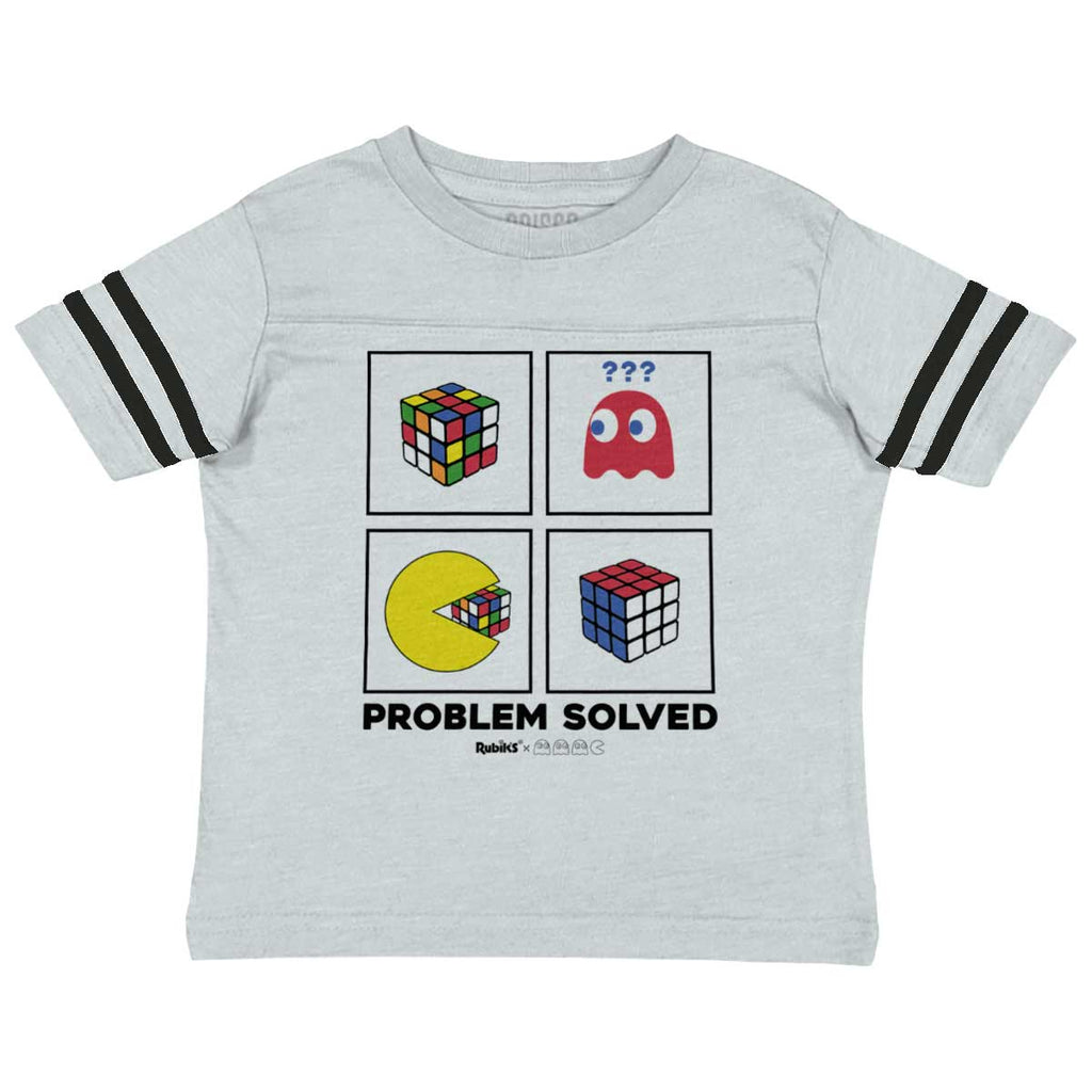 Problem Solved Toddler Football Jersey Tee-Direct To Garment Print-Brisco Baby