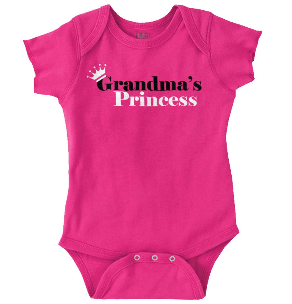 Grandma's Princess Romper Bodysuit-Direct To Garment Print-Brisco Baby