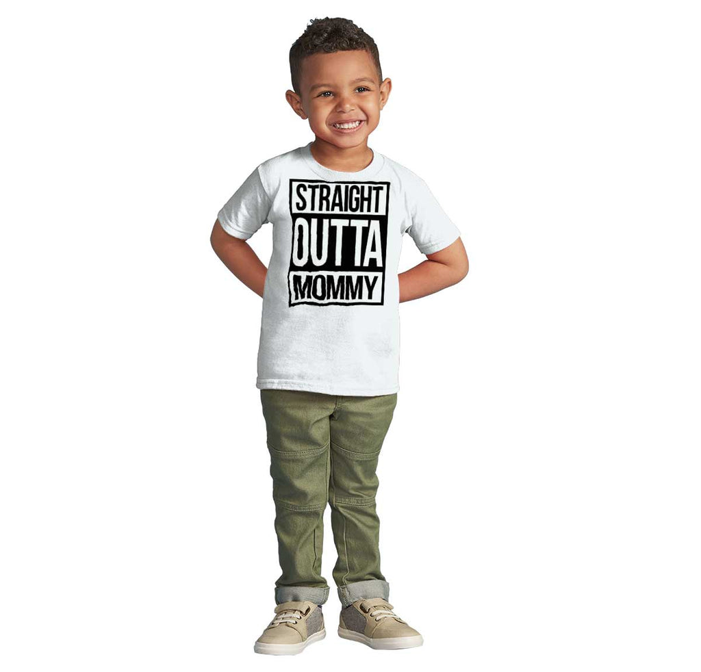 Straight Outta Mommy Infant Toddler T Shirt-Direct To Garment Print-Brisco Baby