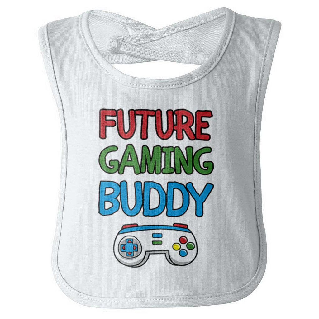 Gaming Buddy Infant Baby Bib-Direct To Garment Print-Brisco Baby