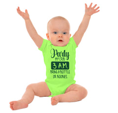 Party At My Crib Romper Bodysuit-Direct To Garment Print-Brisco Baby