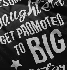 Awesome Daughter Promote Big Sisters Infant Toddler T Shirt-Direct To Garment Print-Brisco Baby