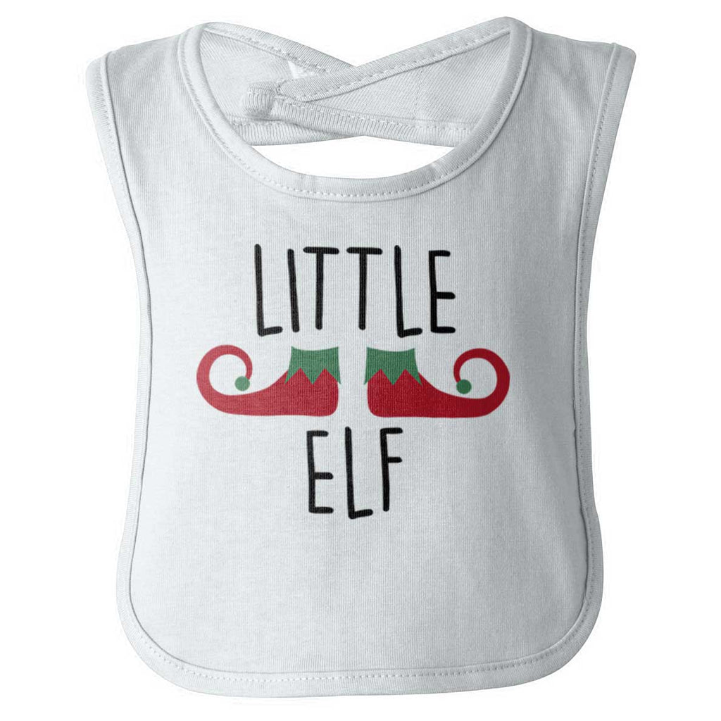 Lil Elf Infant Baby Bib-Direct To Garment Print-Brisco Baby