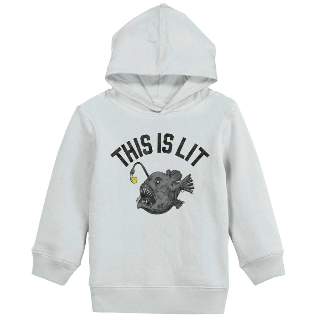 This Is Lit Pullover Hoodie-Direct To Garment Print-Brisco Baby
