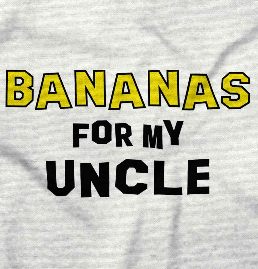 Bananas For Uncle Infant Baby Bib-Direct To Garment Print-Brisco Baby