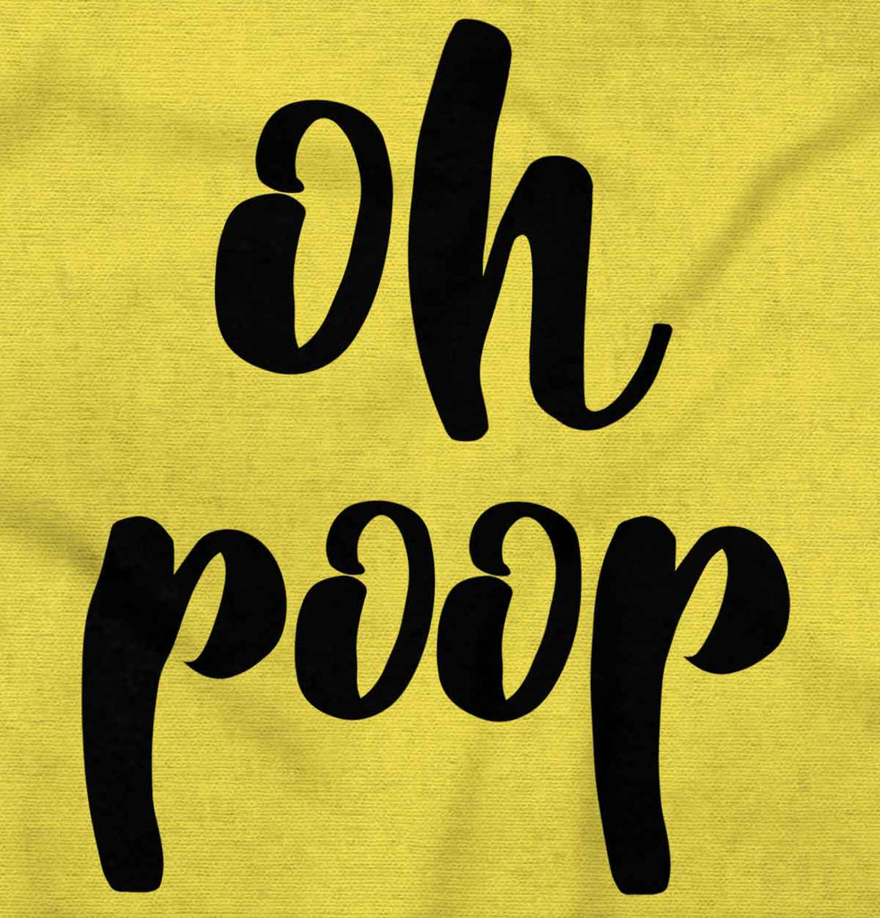 Oh Poop Romper Bodysuit-Direct To Garment Print-Brisco Baby