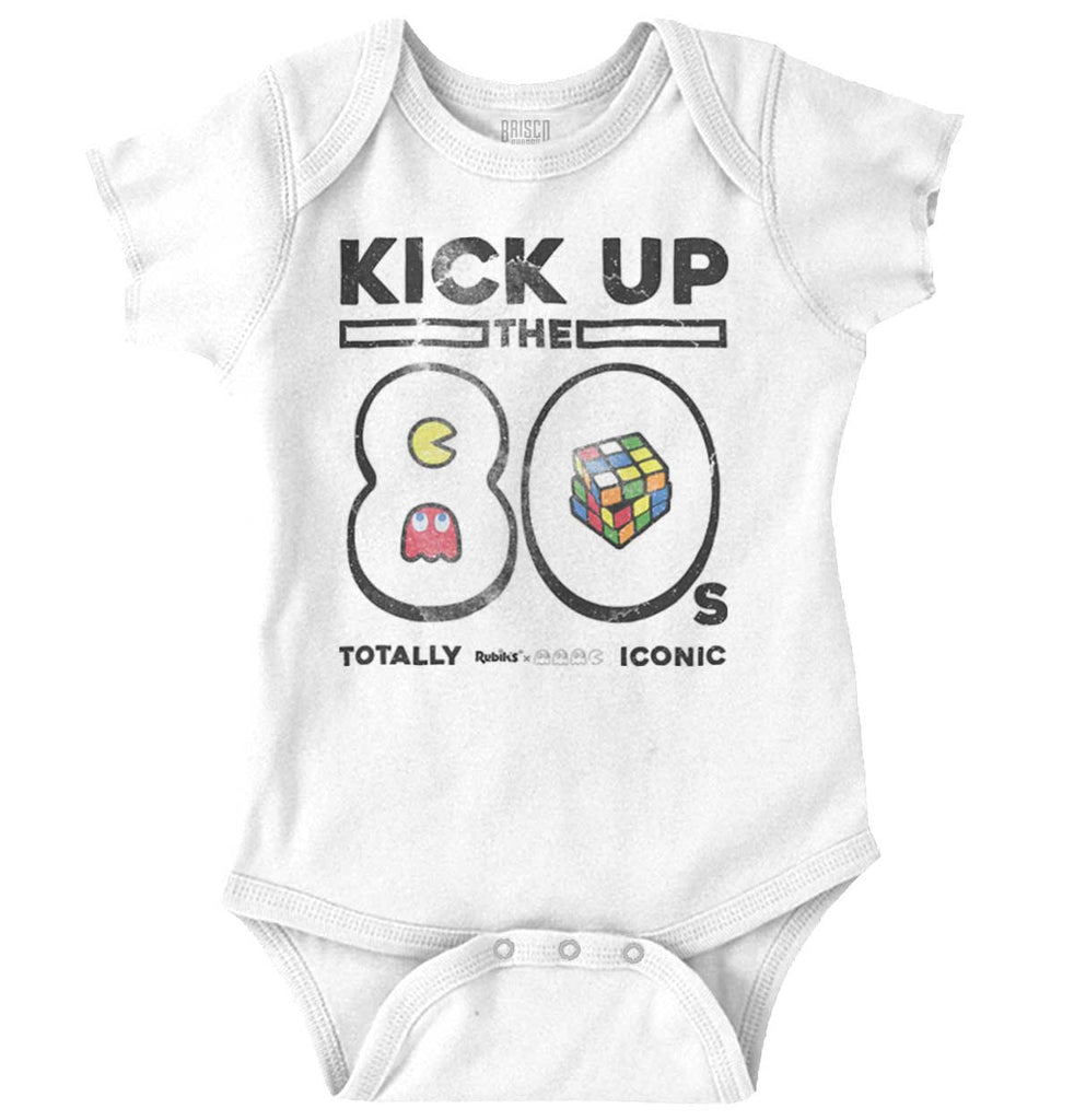 Kick Up The 80s Romper Bodysuit-Direct To Garment Print-Brisco Baby