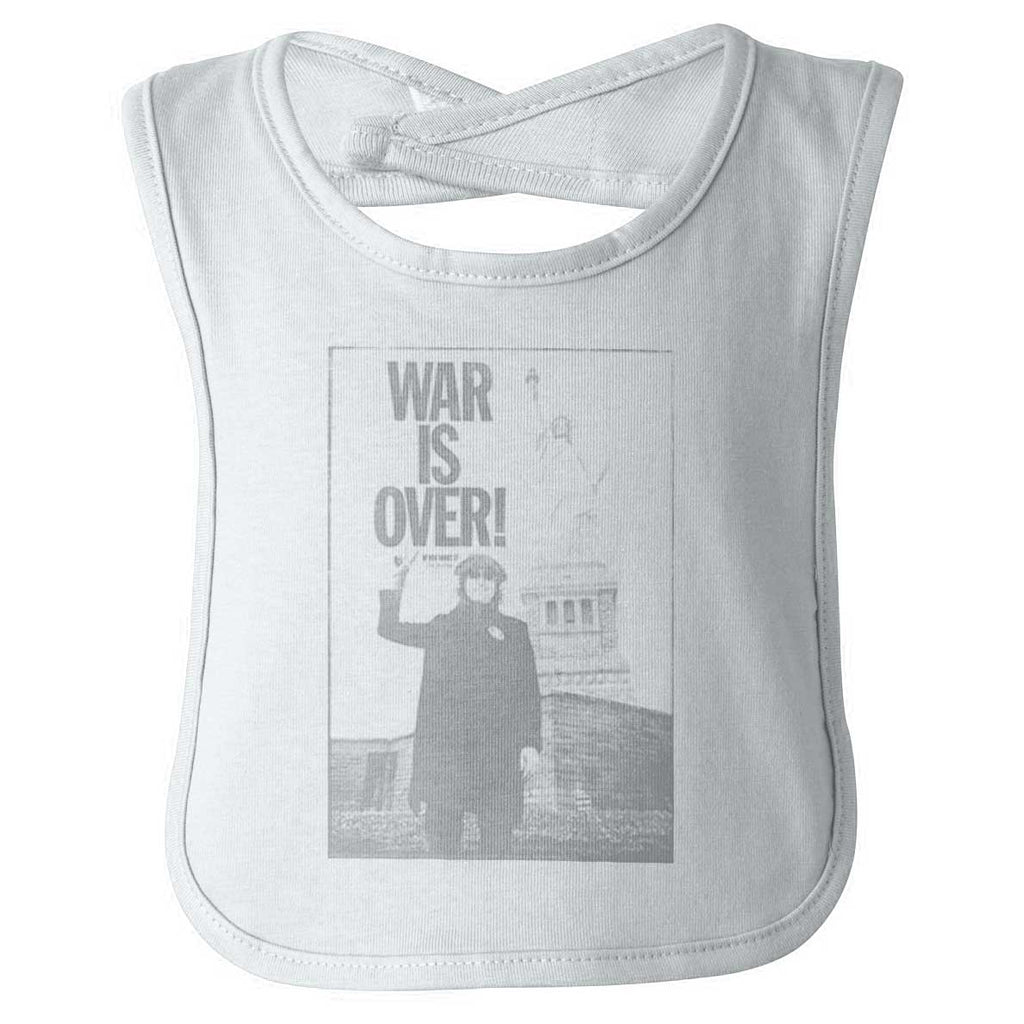 War Is Over Infant Baby Bib-Direct To Garment Print-Brisco Baby