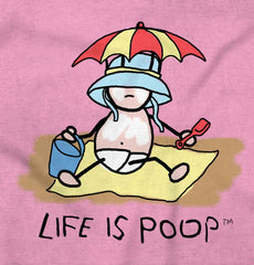 Beach Umbrella Infant Toddler T Shirt-Direct To Garment Print-Brisco Baby