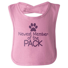 Member of the Pack Infant Baby Bib-Direct To Garment Print-Brisco Baby