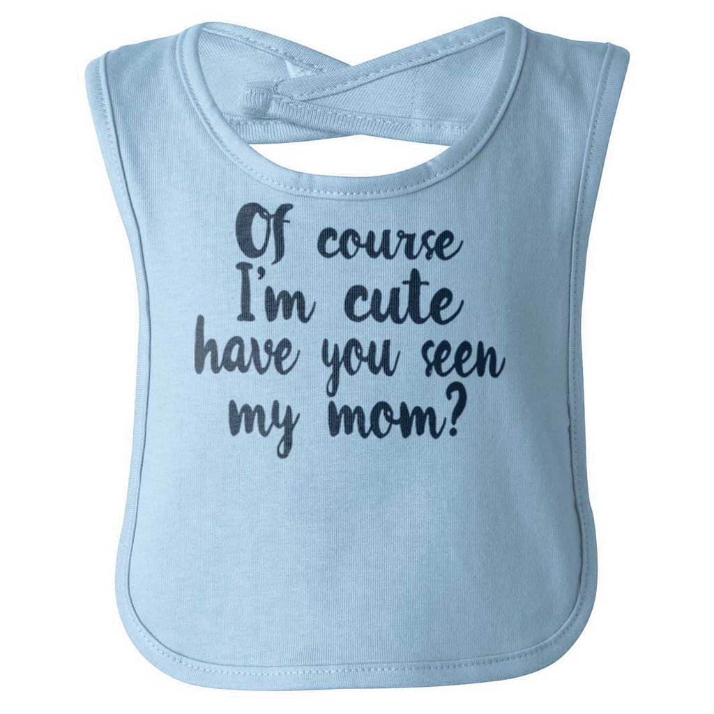 Cute Mom Infant Baby Bib-Direct To Garment Print-Brisco Baby