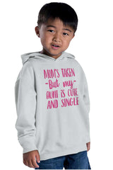 Aunt is Single Toddler Pullover Hoodie-Direct To Garment Print-Brisco Baby