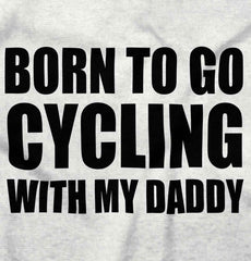 Cycling With Daddy Raglan Romper Bodysuit-Direct To Garment Print-Brisco Baby