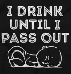 Until I Pass Out Romper Bodysuit-Direct To Garment Print-Brisco Baby