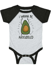Avocuddled Raglan Romper Bodysuit-Direct To Garment Print-Brisco Baby