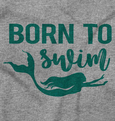 Born To Swim Infant Toddler T Shirt-Direct To Garment Print-Brisco Baby