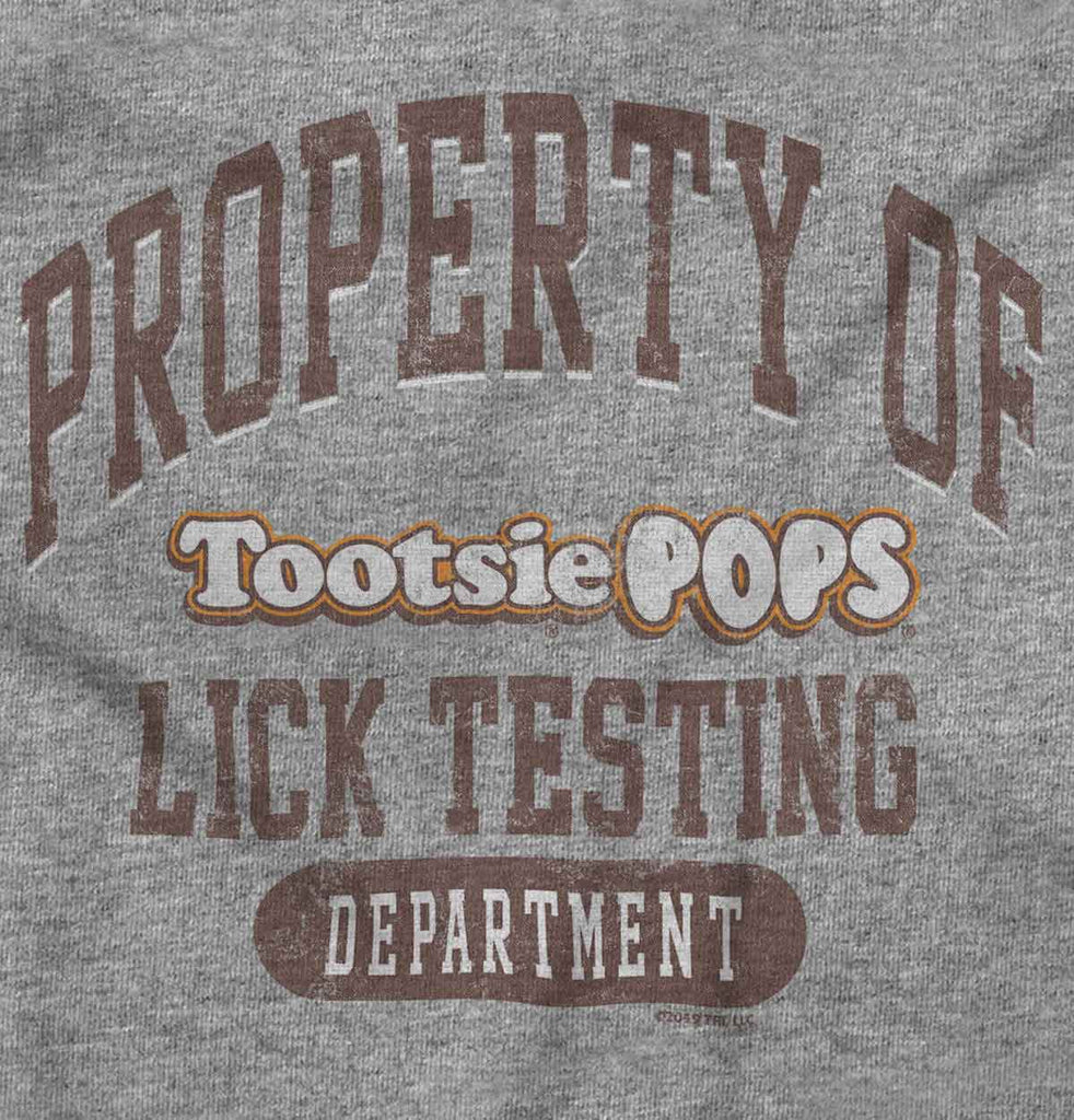 Property Of Lick Testing Infant Toddler T Shirt-Direct To Garment Print-Brisco Baby