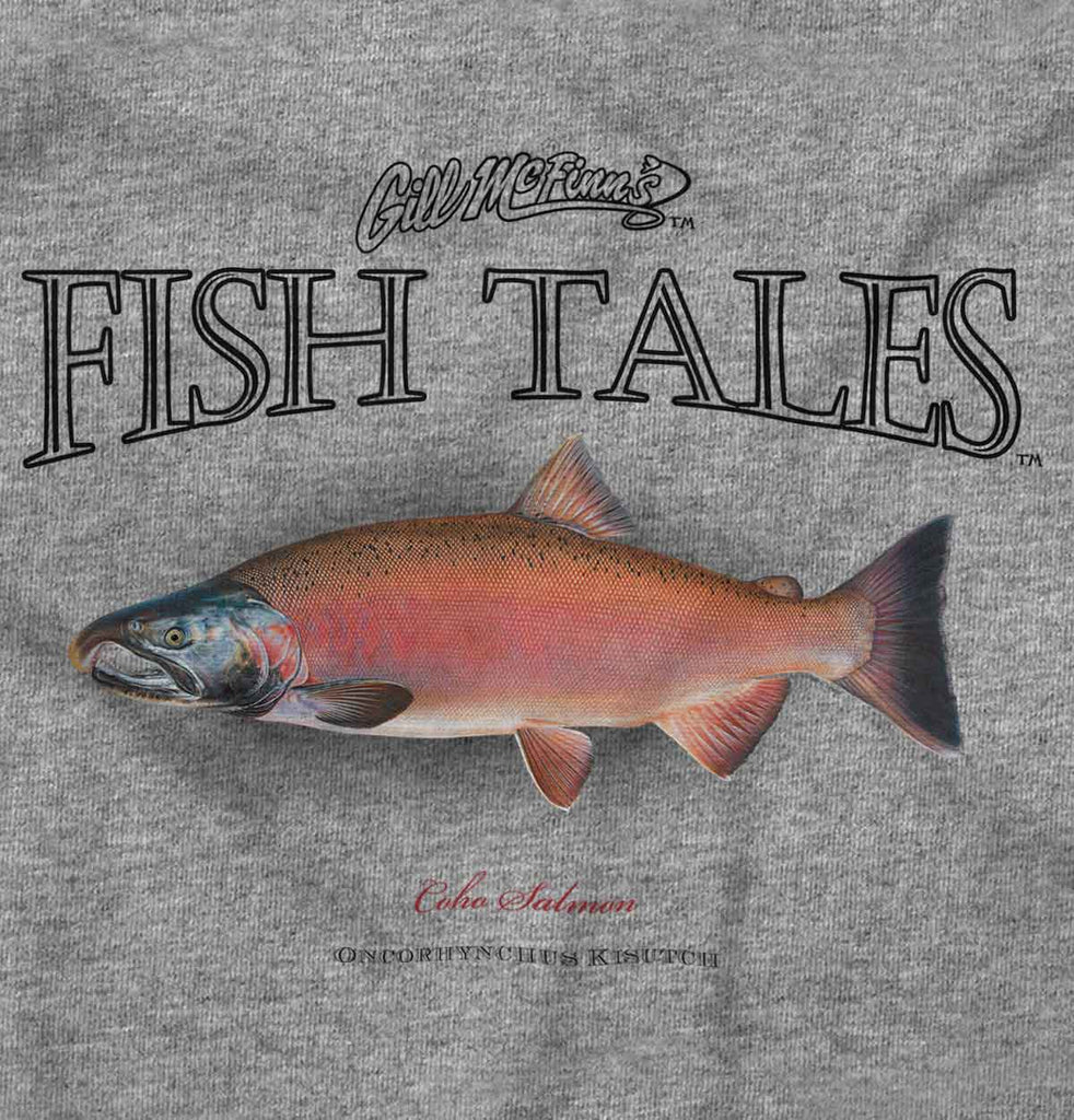 Coho Salmon Infant Toddler T Shirt-Direct To Garment Print-Brisco Baby