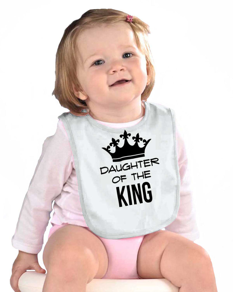 King's Daughter Infant Baby Bib-Direct To Garment Print-Brisco Baby