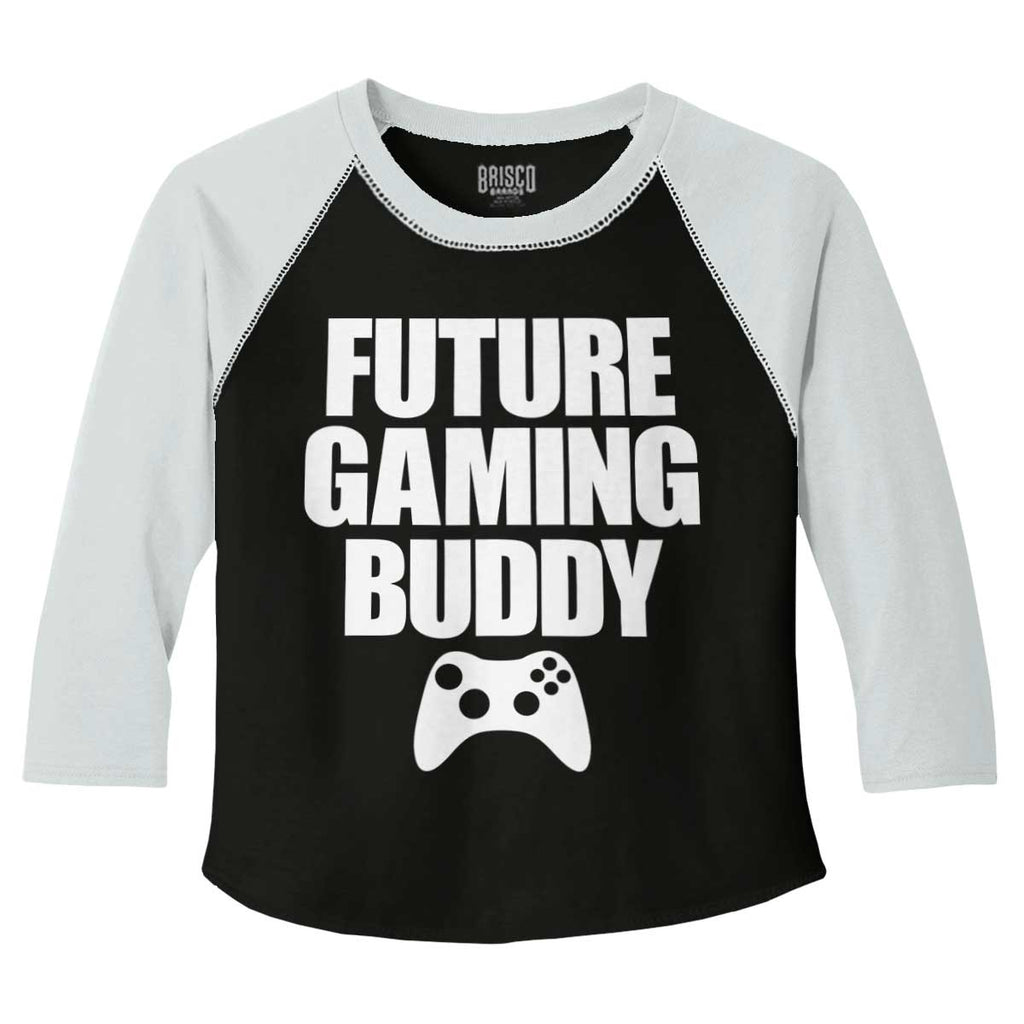 Future Gaming Buddy Toddler Baseball-Direct To Garment Print-Brisco Baby