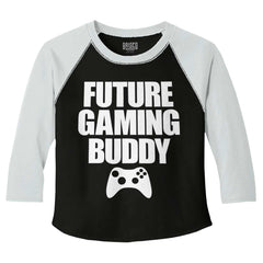 Future Gaming Buddy Toddler Baseball-Direct To Garment Print-Brisco Baby