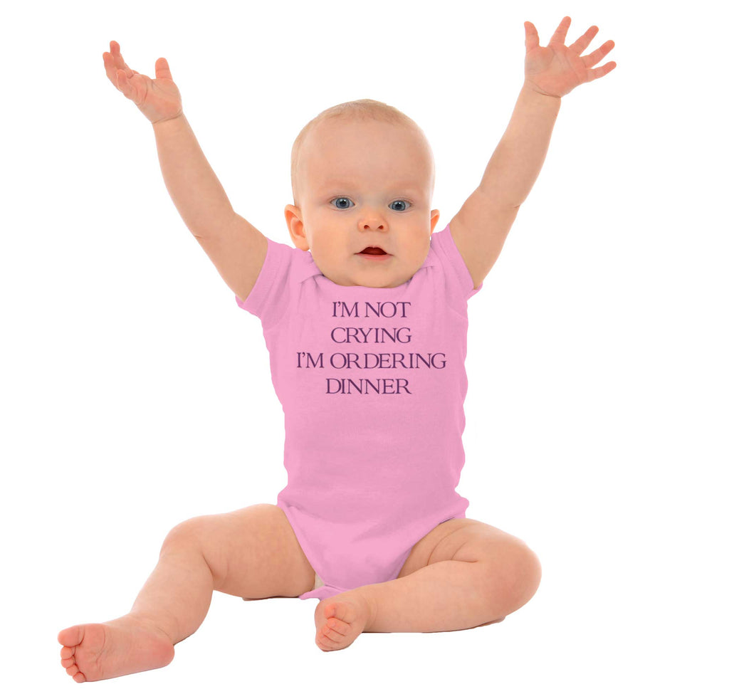 I'm Not Crying Romper Bodysuit-Direct To Garment Print-Brisco Baby