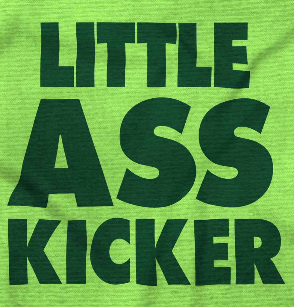 Little Ass Kicker Romper Bodysuit-Direct To Garment Print-Brisco Baby