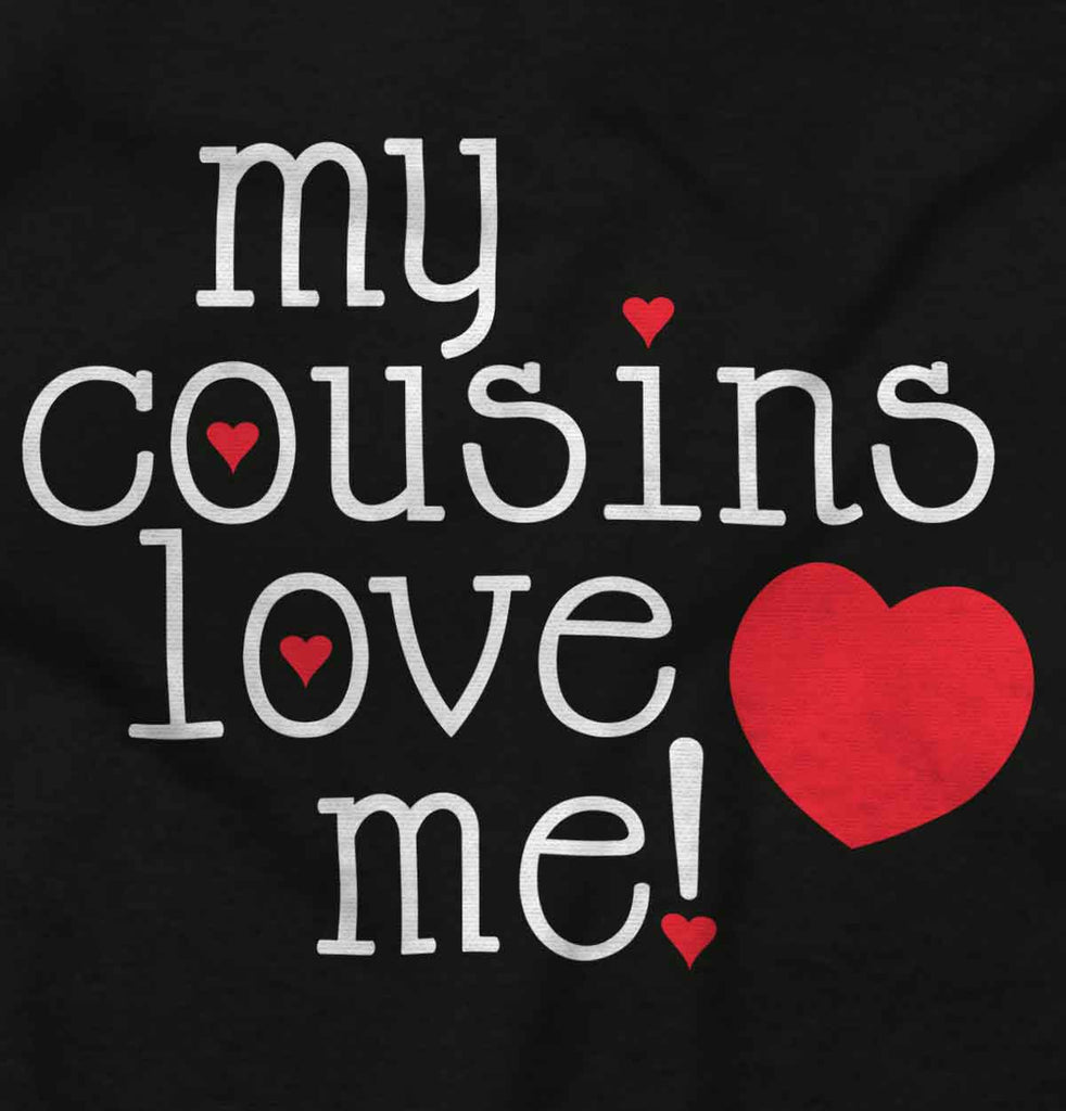 Cousins Love Me Ringer Romper Bodysuit-Direct To Garment Print-Brisco Baby