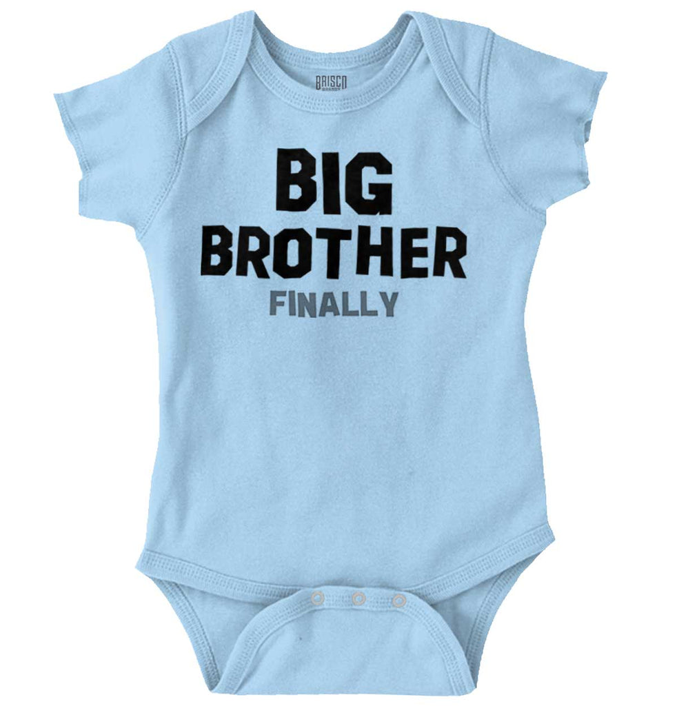 Big Brother Finally Romper Bodysuit-Direct To Garment Print-Brisco Baby