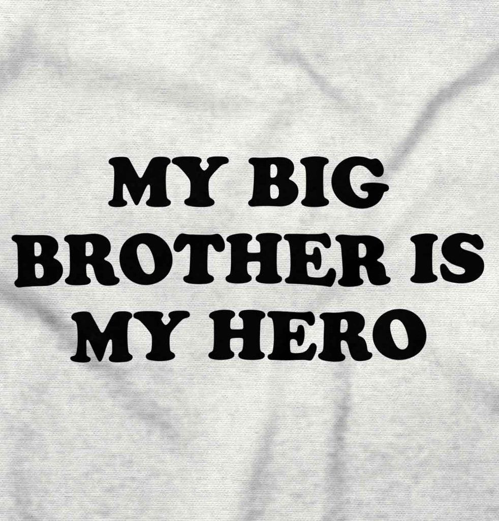 My Big Brother Is My Hero Infant Baby Bib-Direct To Garment Print-Brisco Baby