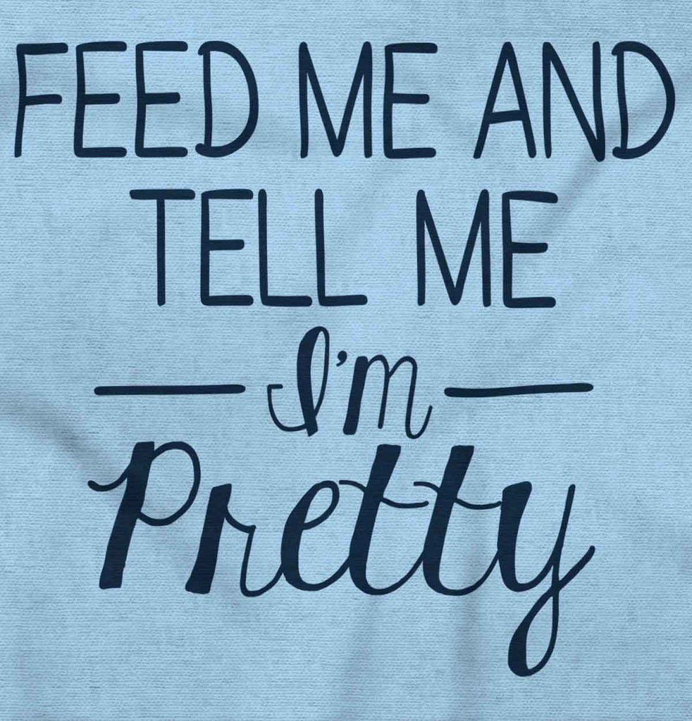 Tell Me I'm Pretty Infant Baby Bib-Direct To Garment Print-Brisco Baby