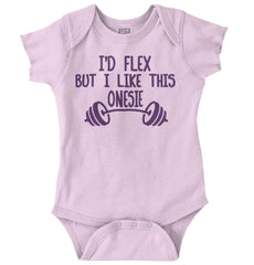 I'd Flex Romper Bodysuit-Direct To Garment Print-Brisco Baby