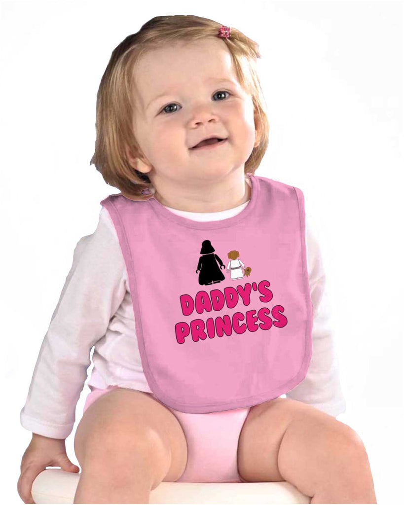 Daddy's Princess Infant Baby Bib-Direct To Garment Print-Brisco Baby