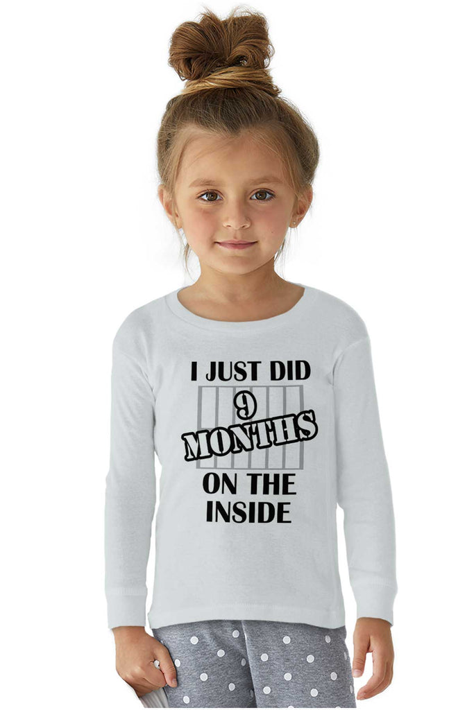 9 Months On The Inside Solid Baby Pajama Top-Direct To Garment Print-Brisco Baby