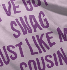 Swag Like Cousin Romper Bodysuit-Direct To Garment Print-Brisco Baby