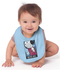 Olive Oyl Infant Baby Bib-Direct To Garment Print-Brisco Baby