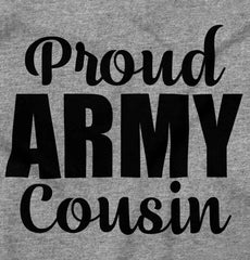 Proud Army Cousin Infant Toddler T Shirt-Direct To Garment Print-Brisco Baby