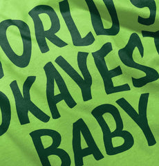 Okayest Baby Romper Bodysuit-Direct To Garment Print-Brisco Baby