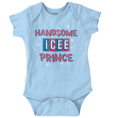 Handsome Prince Romper Bodysuit-Direct To Garment Print-Brisco Baby