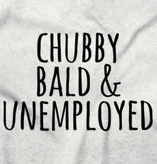 Chubby Unemployed Romper Bodysuit-Direct To Garment Print-Brisco Baby