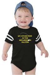 Other Ride Millennium Football Romper Bodysuit-Direct To Garment Print-Brisco Baby