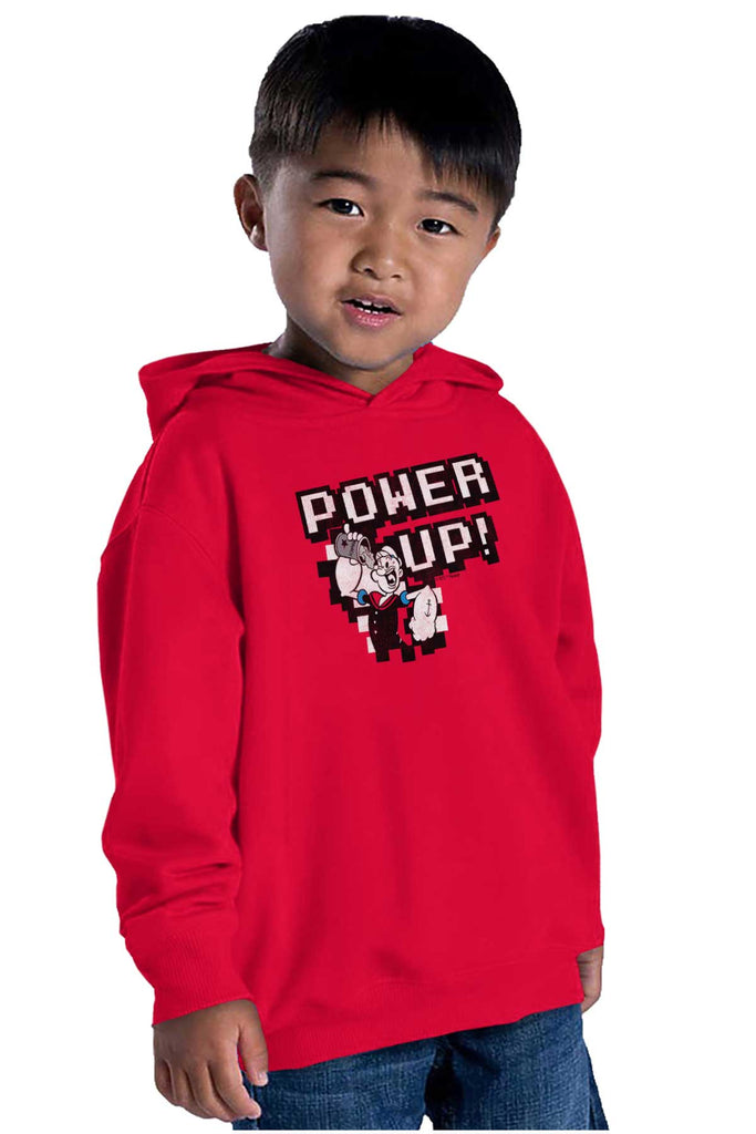 Power Up Toddler Pullover Hoodie-Direct To Garment Print-Brisco Baby