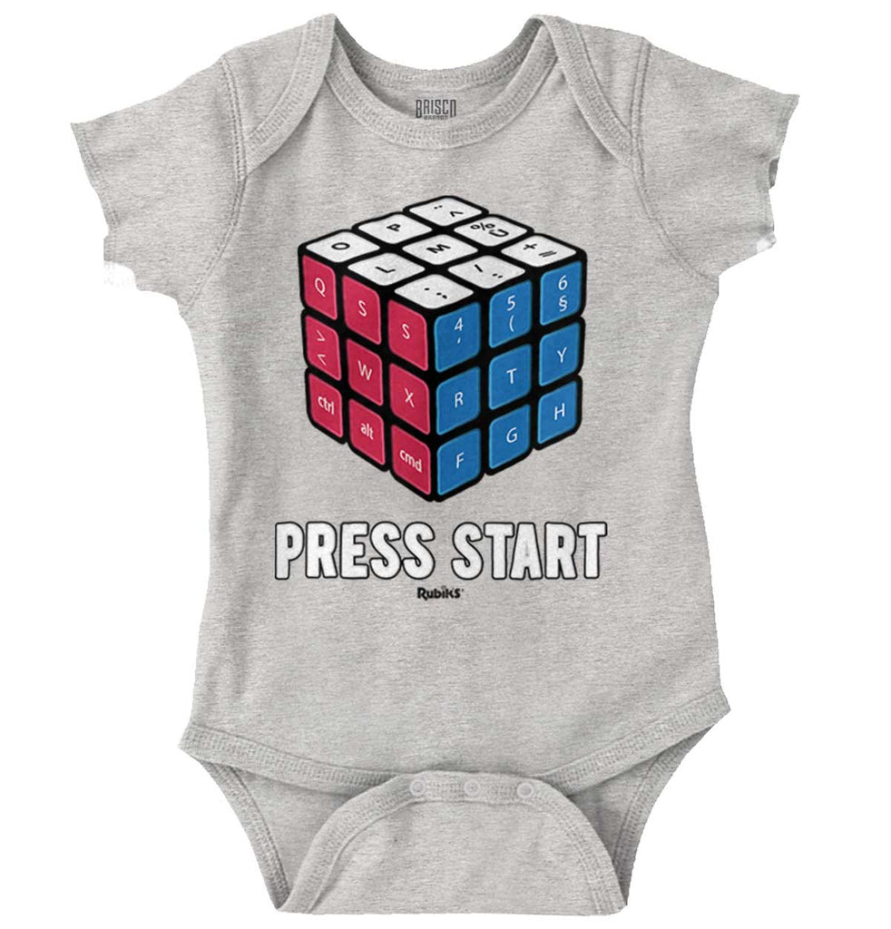 Press Start Romper Bodysuit-Direct To Garment Print-Brisco Baby