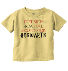 Preschool Hogwarts Infant Toddler T Shirt-Direct To Garment Print-Brisco Baby