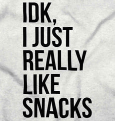 Really Like Snacks Romper Bodysuit-Direct To Garment Print-Brisco Baby