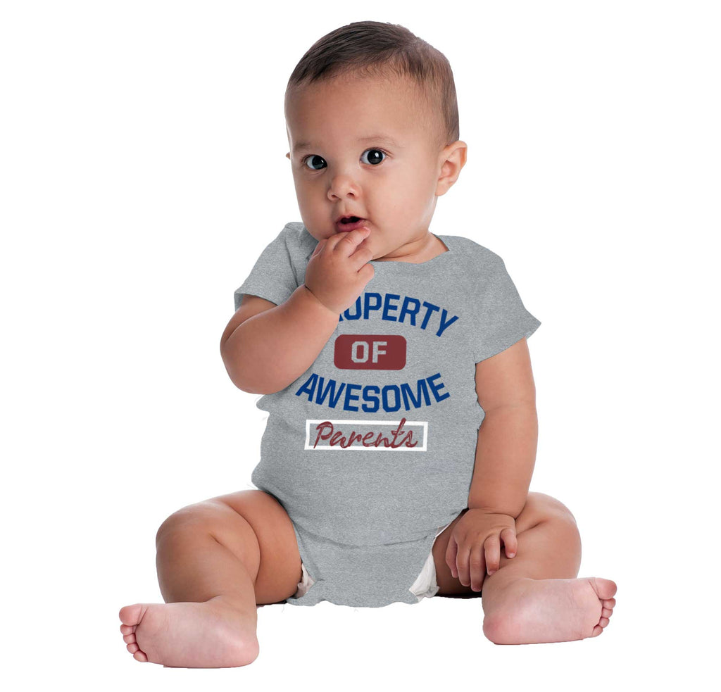 Awesome Parents Romper Bodysuit-Direct To Garment Print-Brisco Baby