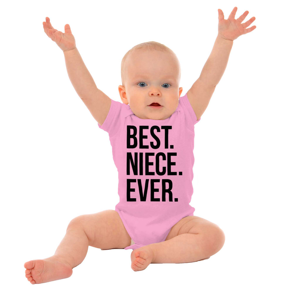 Best Niece Ever Romper Bodysuit-Direct To Garment Print-Brisco Baby